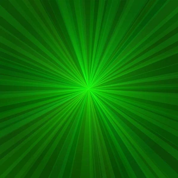 Rayos verdes claros Fondo abstracto. Vector — Vector de stock