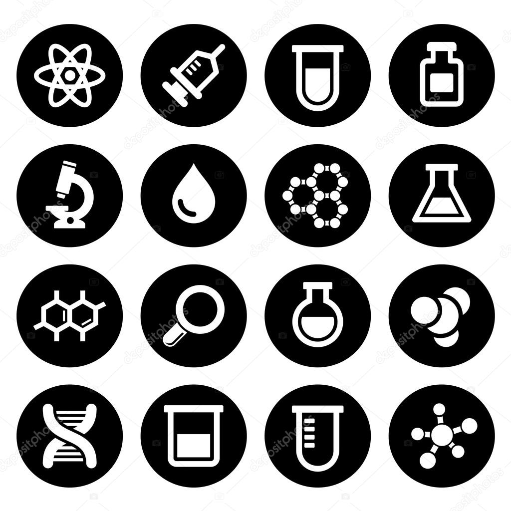 Chemical icons set