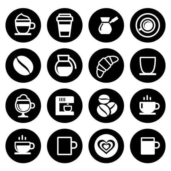 Kaffee-Icon-Set — Stockvektor