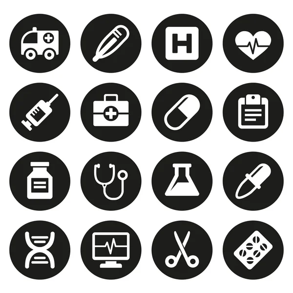Tıbbi Icons 1 set — Stok Vektör