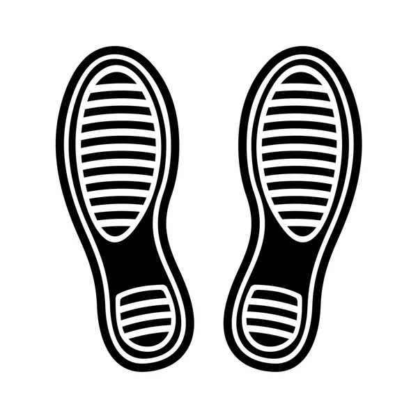 Impronta scarpe — Vettoriale Stock