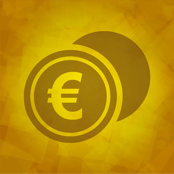 Ícone do euro — Vetor de Stock
