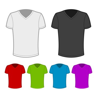 t-shirt çeşitli renklerde - 1.