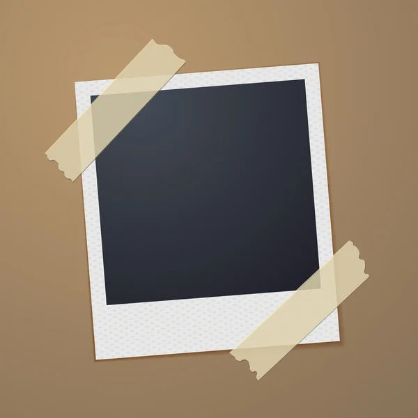 Gravado Retro Style Photo Frame. Vetor — Vetor de Stock