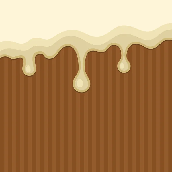Білі розплавлені шоколадні потоки Фон. Векторні — стоковий вектор
