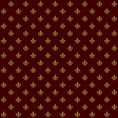 Royal lily fleur de lis seamless modeli. vektör