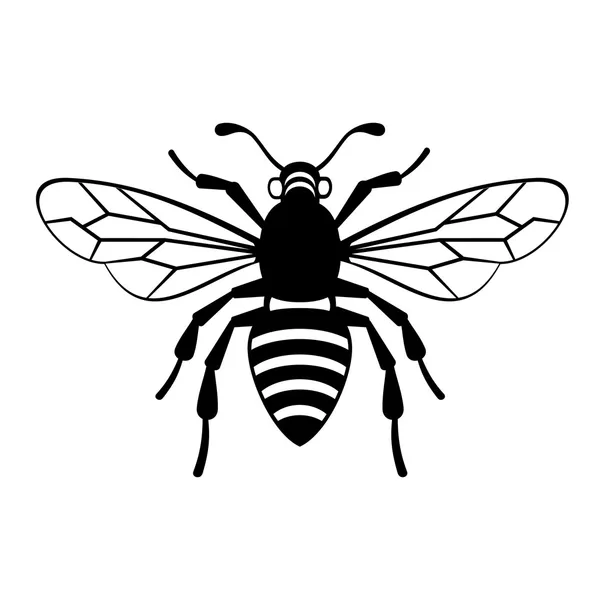 Vector de icono de abeja — Archivo Imágenes Vectoriales