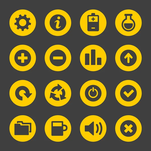 Universele eenvoudige web iconen set 2 — Stockvector