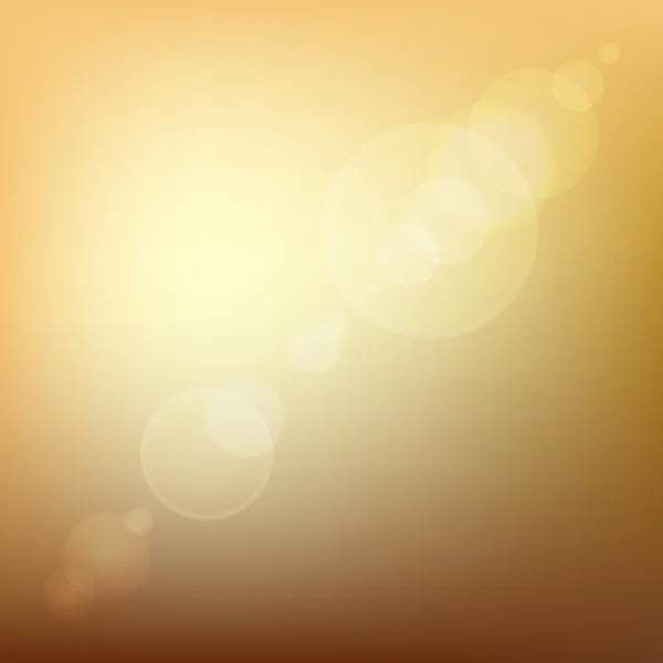 Oranje zachte gekleurde abstracte achtergrond met lens flare licht. vector — Stockvector