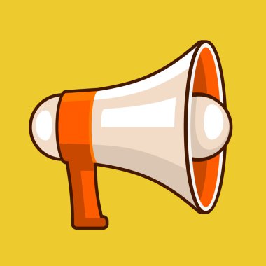 hoparlör simgesini düz stil. vektör