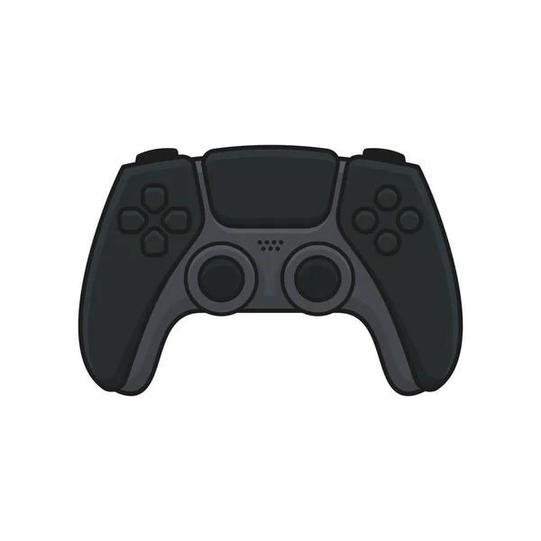 Controlador de juego. Icono Joystick Negro. Gamepad para Game Console. Vector — Vector de stock