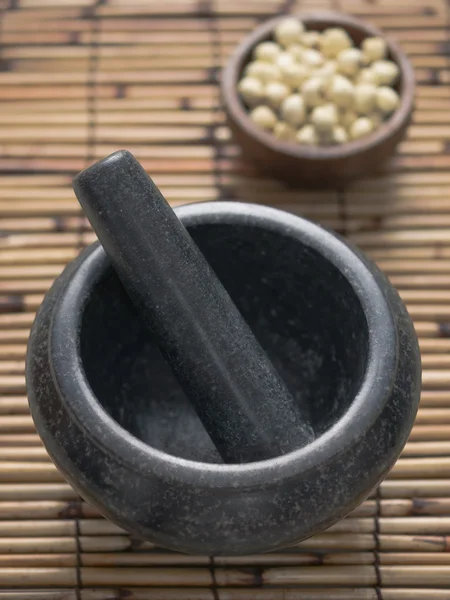 Asian mortar and pestle — Stock Photo, Image