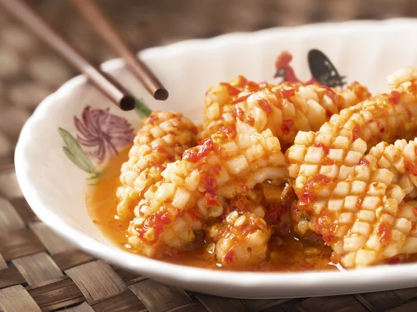 Sambal belecan 오징어 — 스톡 사진