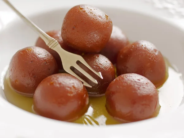 인도 디저트 gulab jamun — 스톡 사진