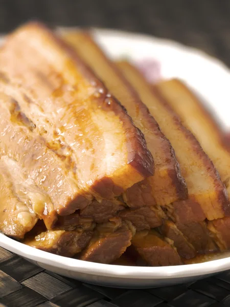 Braised pork belly — Stock Photo, Image