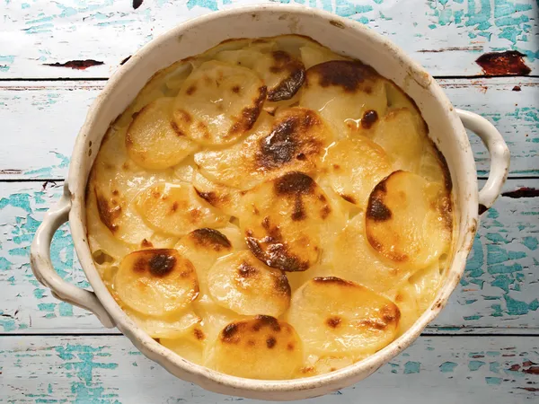 Gegratineerde aardappelen — Stockfoto