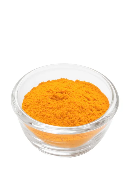 Oranžový kurkuma prášek — Stock fotografie