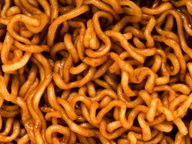 Kızarmış soya sosu erişte yemeği arka plan