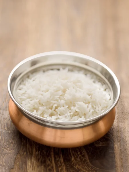 Na parze ryż basmati indyjski udział — Zdjęcie stockowe