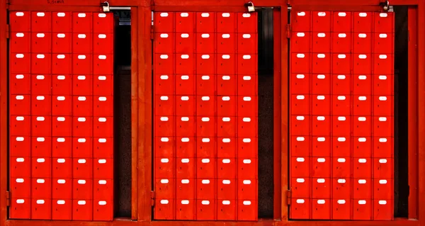 Red mailboxes — Stock Photo, Image