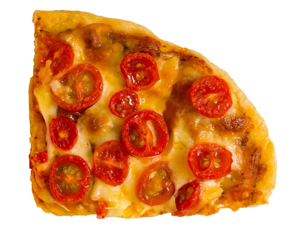 Vegetarian red cherry tomato pizza — Stock Photo, Image