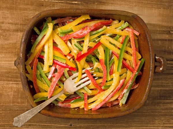 Salada rústica de capsicum — Fotografia de Stock