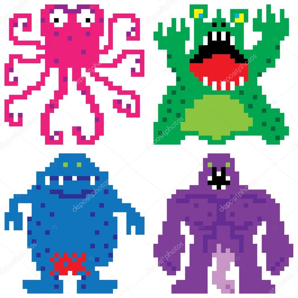 worse nightmare terrifying monsters pixel art