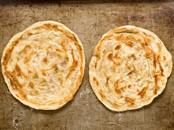 Rustikální indické roti prata — Stock fotografie