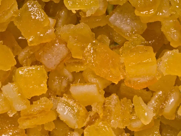 Casca de citrinos de laranja cristalizada — Fotografia de Stock