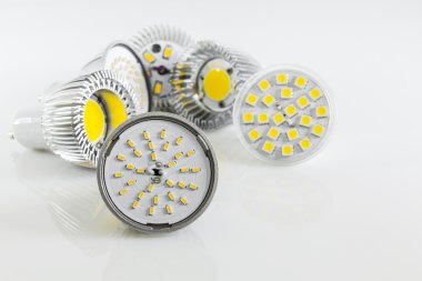 gu10, mr16 led 칩의 다양 한 버전