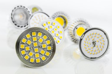 çeşitli boyutlarda gu10 ve mr16 led fiş