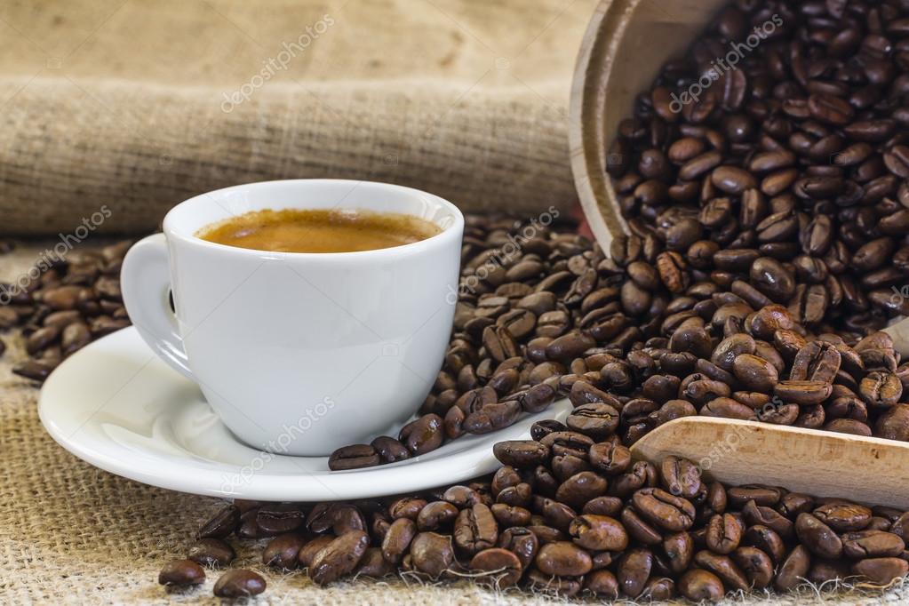 Fresh Roasted Coffee Espresso Glass