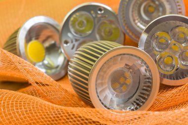 gu10 LED ampuller ile farklı optik ve reflektörler