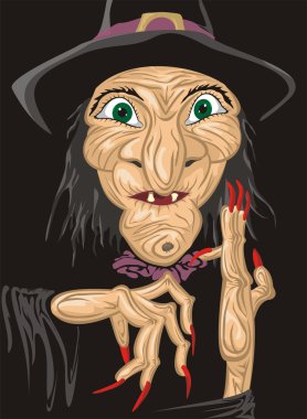 Witch face clipart
