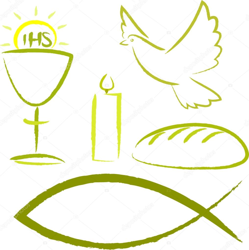 Holy communion - religious symbols