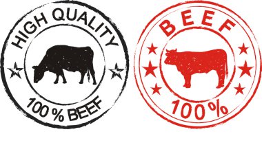 Beef - label clipart
