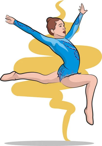 Художественная гимнастика - бесплатно — стоковый вектор