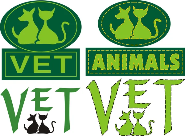 Vet emblem — Stock Vector