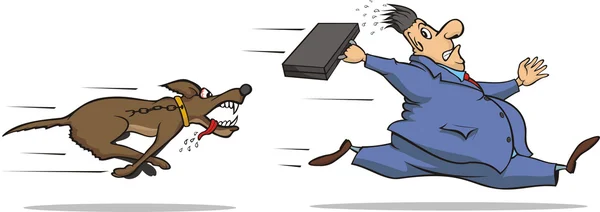 Cuidado con el perro. — Vector de stock