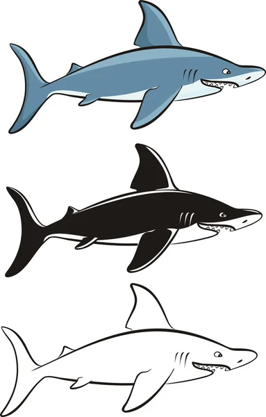 Requin dangereux — Image vectorielle