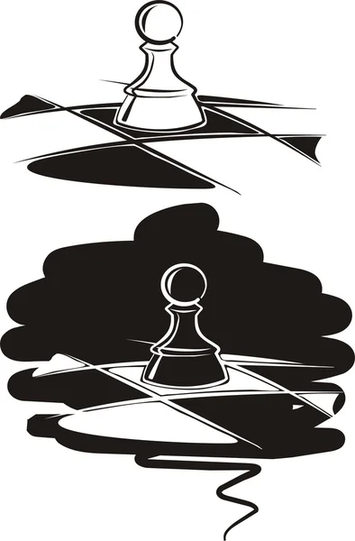 Chess pawn — Stock Vector