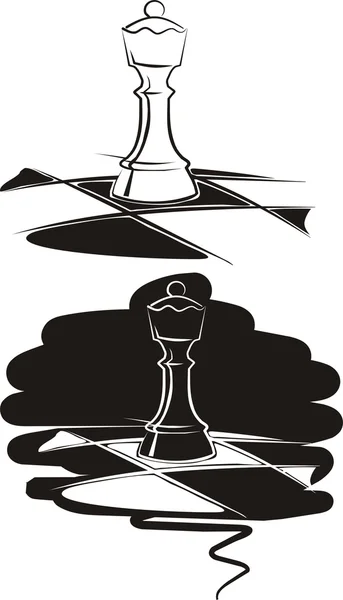 Reina del ajedrez — Archivo Imágenes Vectoriales