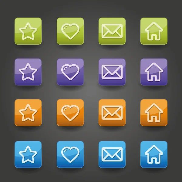 Iconen van apps — Stockvector