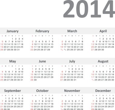 Takvim 2014