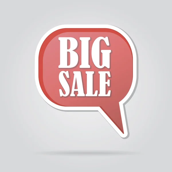 Text bubble BIG SALE — Stock Vector