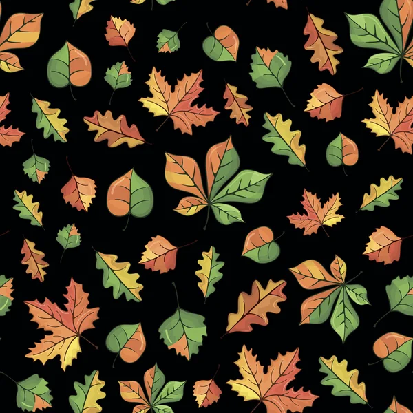 Vector autumn pattern — Stock Vector