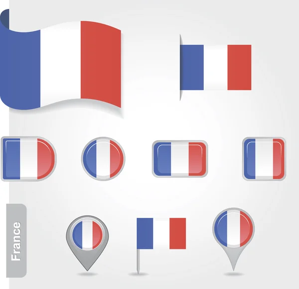 Bandeira de France — Vetor de Stock