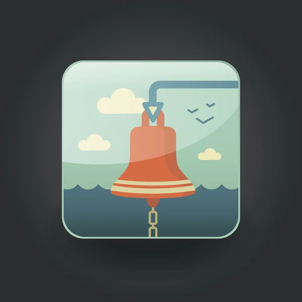 App iconos campana — Vector de stock