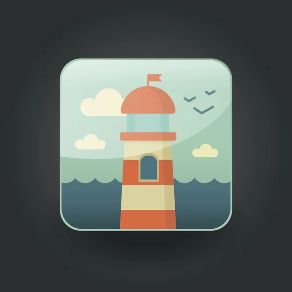 App ikony maják — Stockový vektor