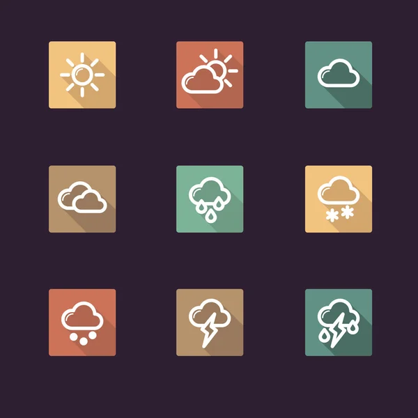 App-Symbol Wetter — Stockvektor